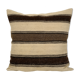 Handmade Organic Wool Striped Couch Pillow Cover, Ethnic Chair Cushion Decor from Anatolian, Bohemia
