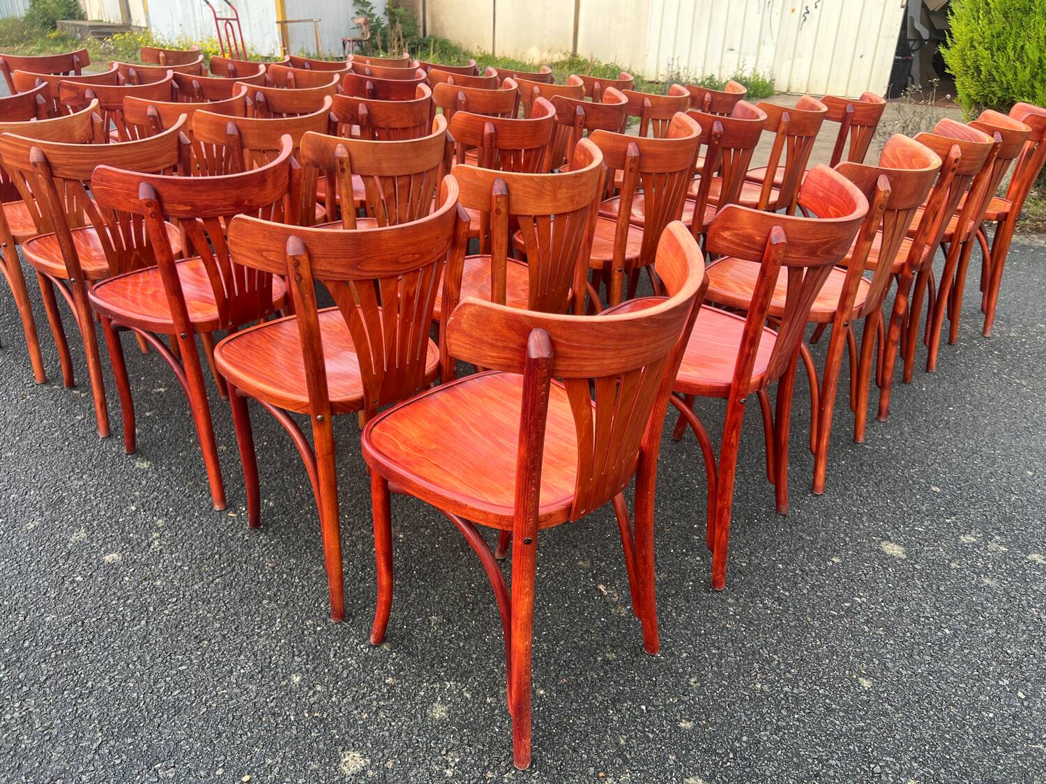 Set of 44 bistro chairs