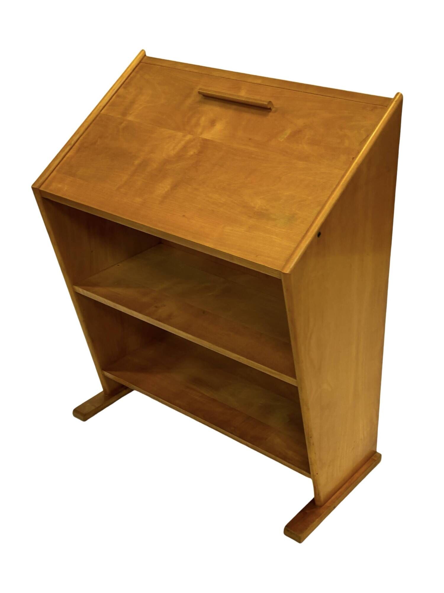 Vintage Oak Secretary Desk by Cor Alons for Den Boer Gouda