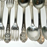 Table cutlery 19th regency style by Christofle