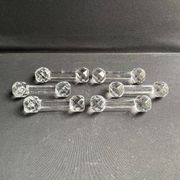 6 Baccarat knife holders