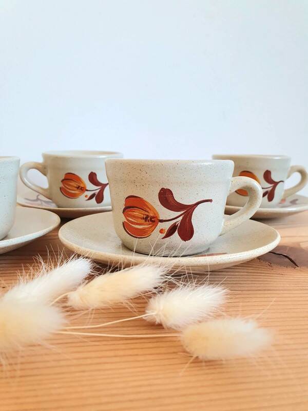 St Amand earthenware coffee cups