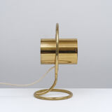 Modernist art deco brass lamp