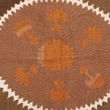 Suzani Tapestry - Faded Red Uzbek Table Cloth - Tribal Embroidery Wall Decor, Vintage Boho Bedspread