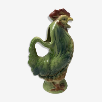 Pichet modèle coq céramique St Clement petit modèle barbotine polychrome