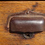 Office furniture, old glove maker's table.