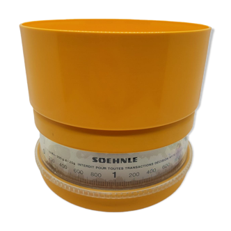 Vintage kitchen scale Soehnle orange