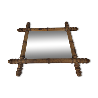 Bamboo mirror 41x46 cm