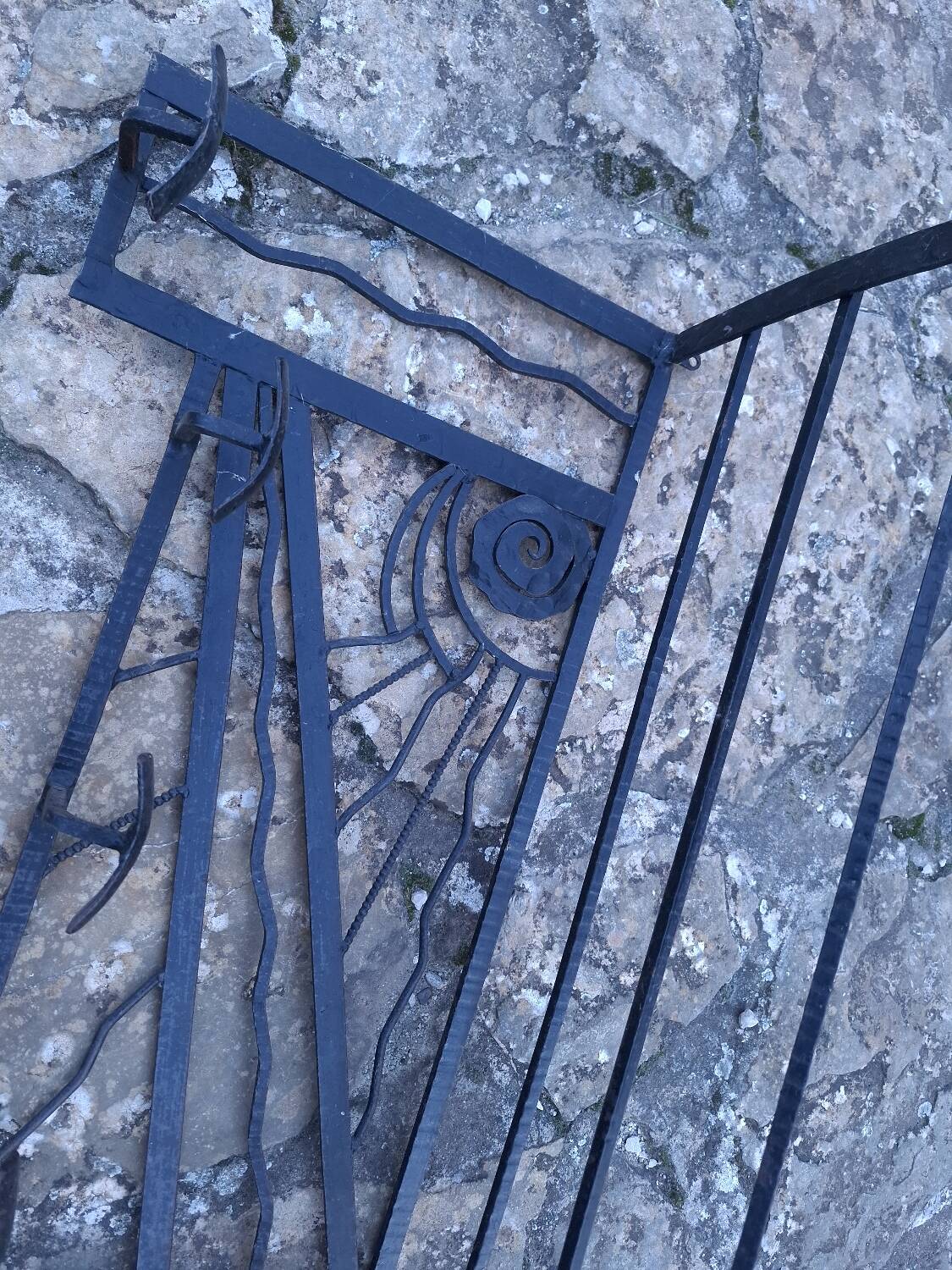 Art Deco wall coat rack