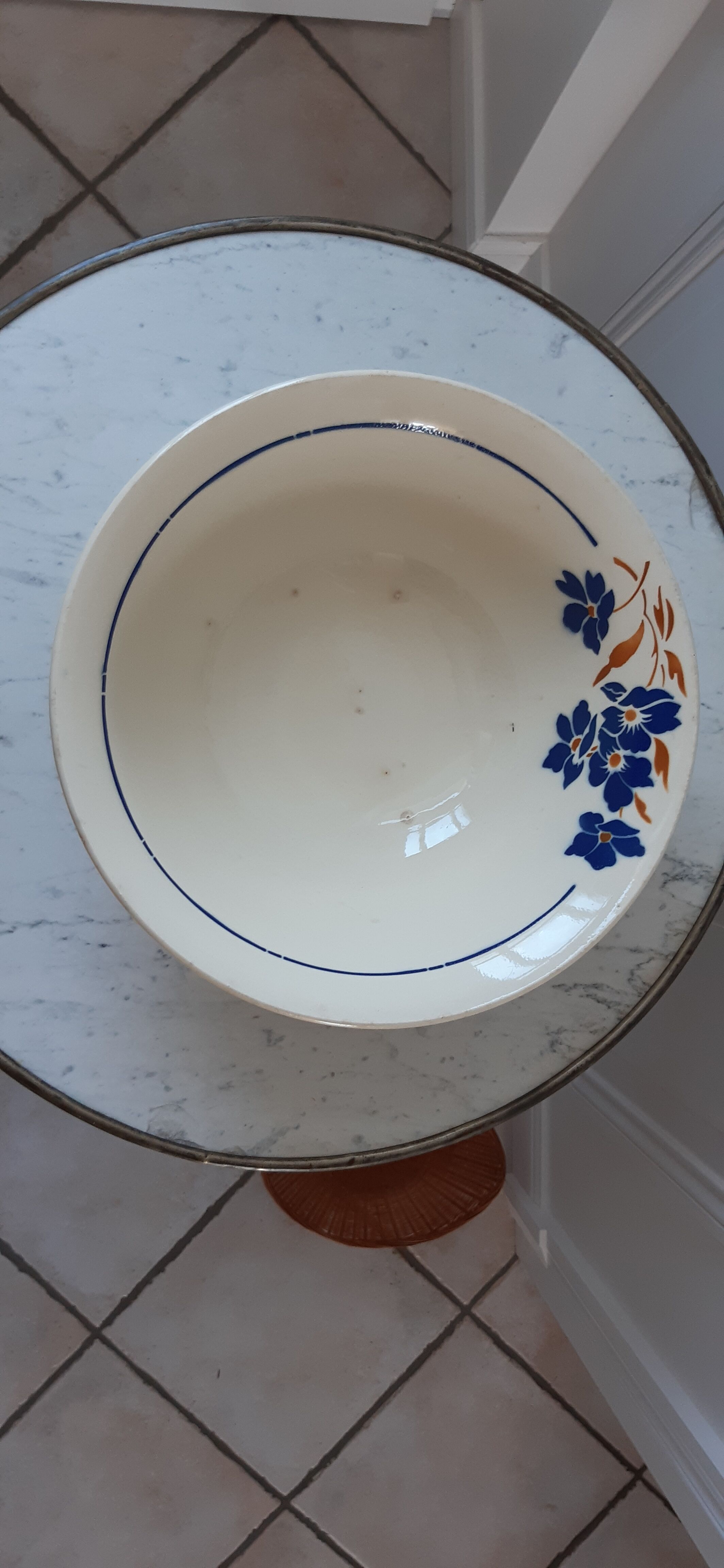 Salad bowl Badonviller model "Tunis" years 30-40