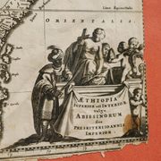 Rare original map of Ethiopia from the 17th century by Willem Janszoon Blaeu.