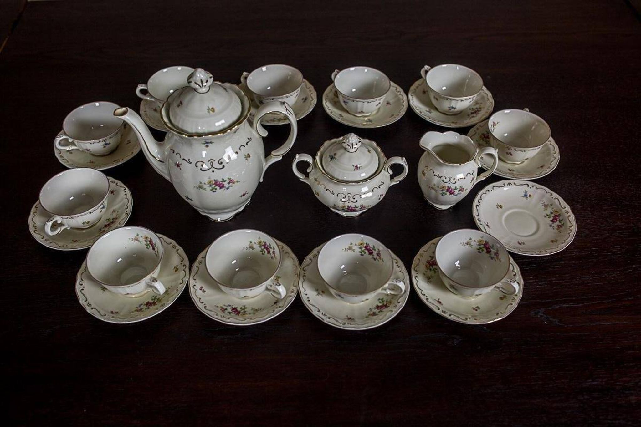 Vintage Coffee Service from Rörstrand, 1940s, Set of 26
