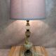 Vintage lamp base in onyx and brass