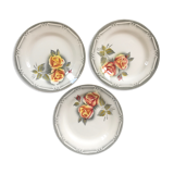 Set of 3 Digoin plates