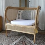 Rattan armchair and natural canning from balî