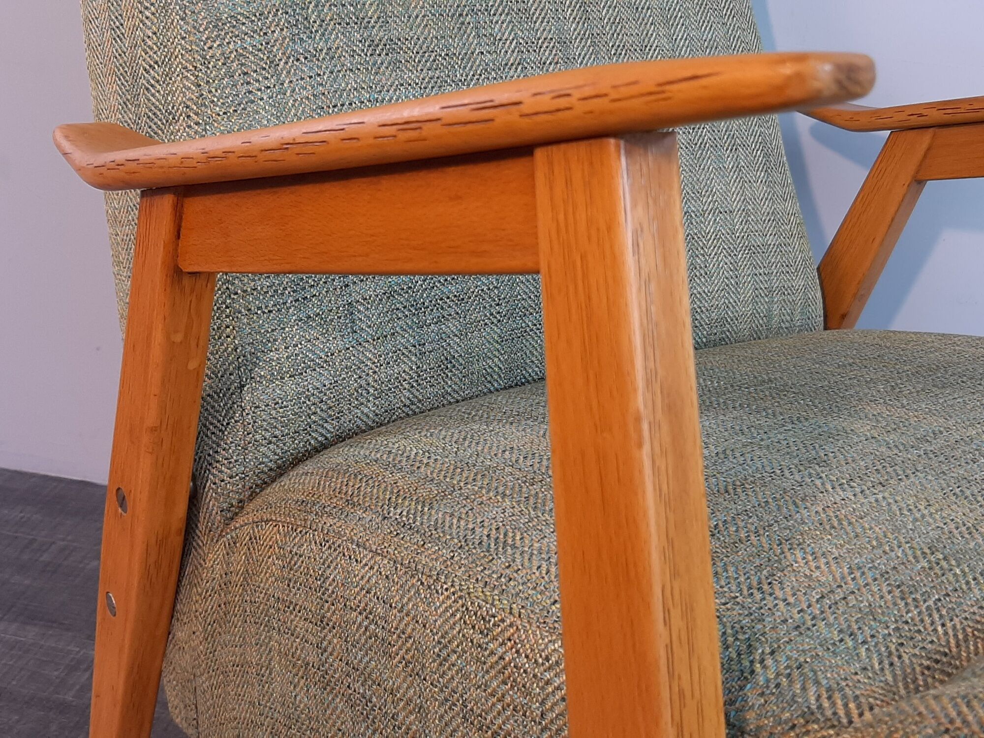 Pair of Interier Praha chairs, Czechoslovakian vintage 1960s