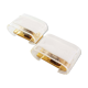 Pair of Heavy Petite Muranoglass and brass sconces by La Murrina