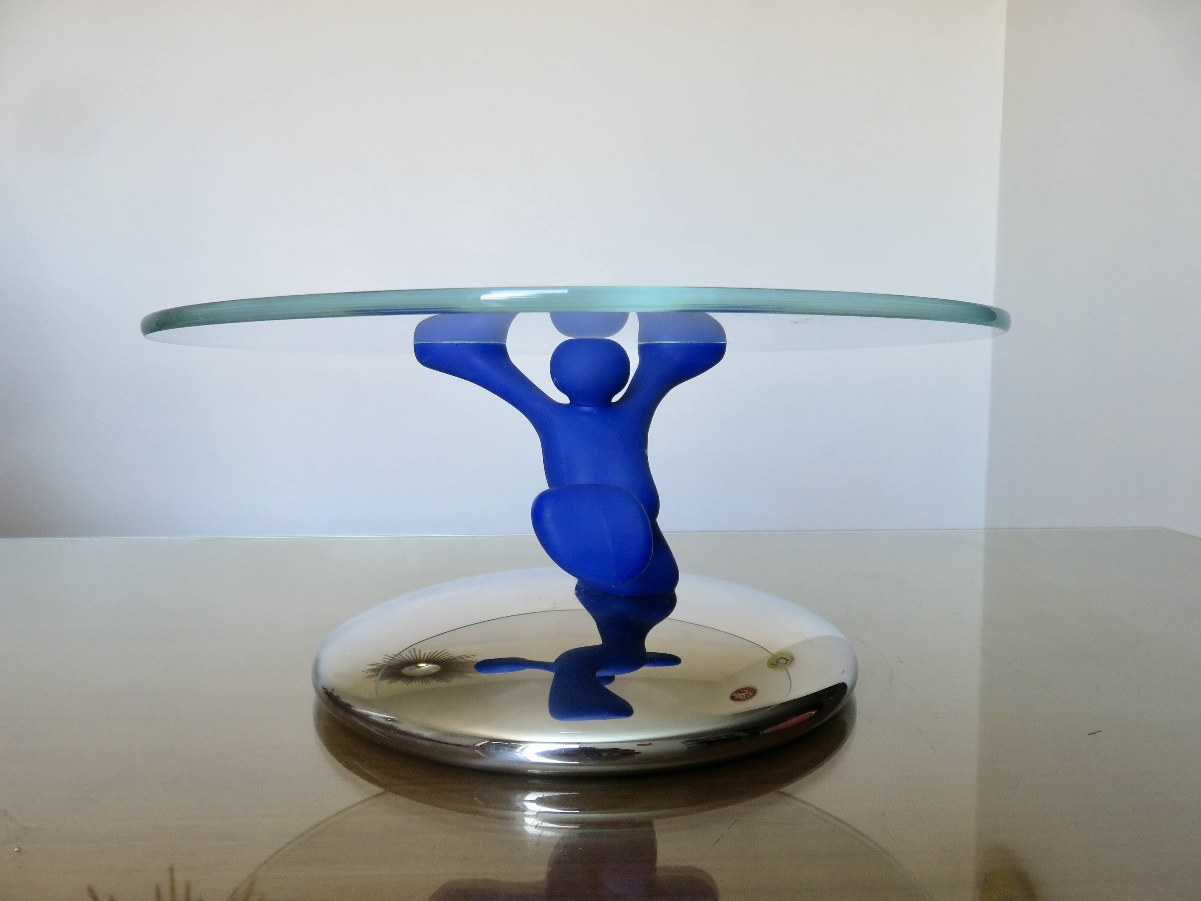 Plateau "Bimboveloce" Running Man, Alessi, design by Mattia di Rosa, 1999