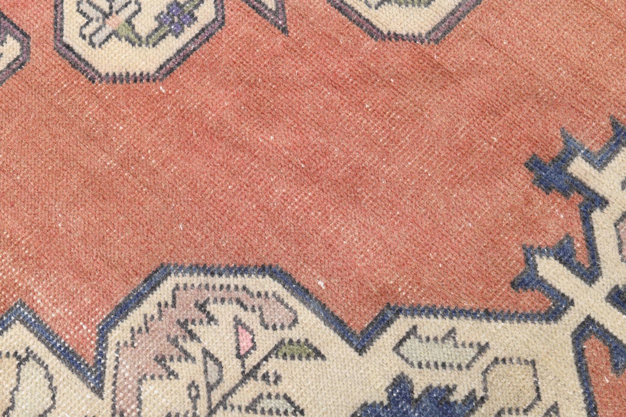 4x7 Brunt Red Oriental Handmade Vintage Rug, 142x224Cm SK 6770