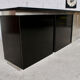 Steel and oak 70's enfilade by ludovico acerbis