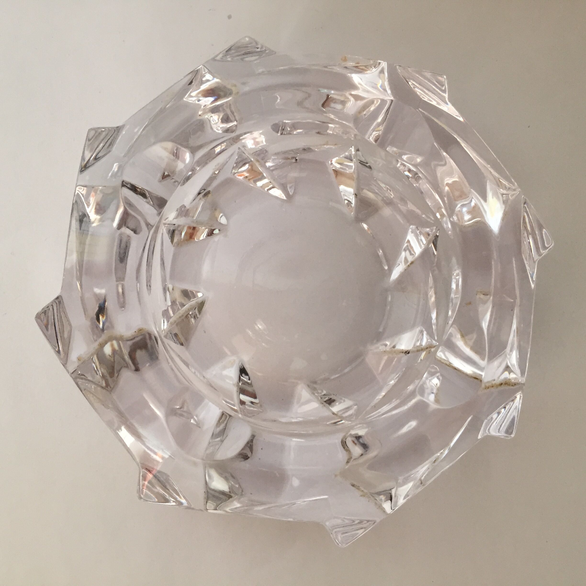Crystal ashtray