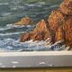 Painting old seascape XXth Marine