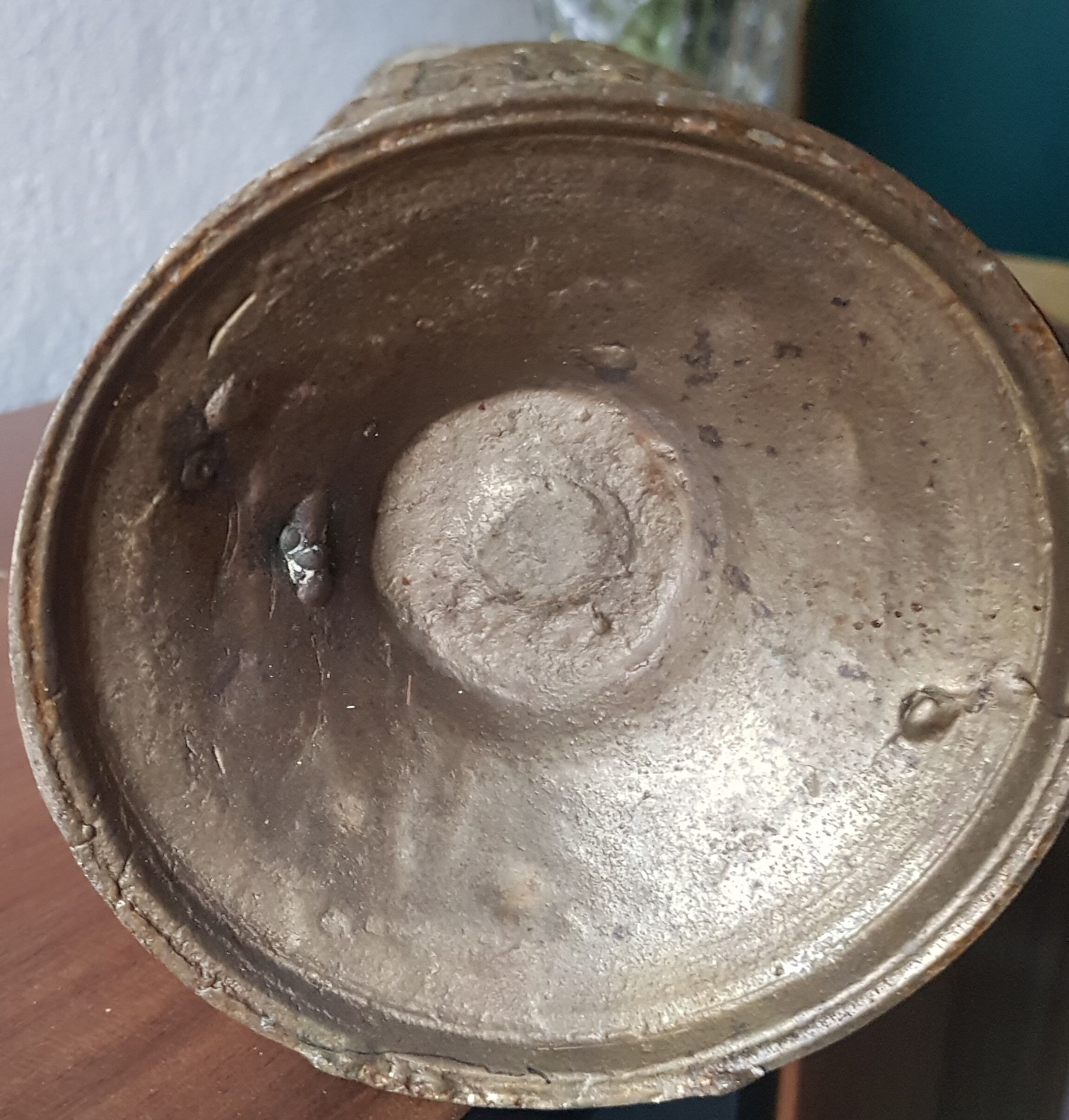 Large golden patina ewer