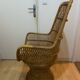Vintage rattan armchair – High back – 1970s