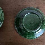 Set of 6 Aegitna glazed earthenware plates 1960