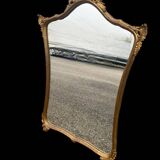 old gilded wooden mirror