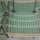 1960 Pair of braided armchairs + Vertex table, Czechoslovakia