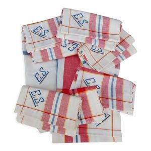 Service de table à carreaux - serviettes