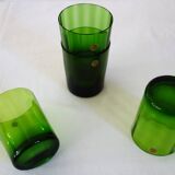 Set of 10 tinted glasses made in Poland, 1970s