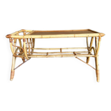 Table basse en rotin
