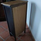 Chiffonnier en bois peint en noir