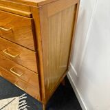 Vintage chest of drawers with compass feet