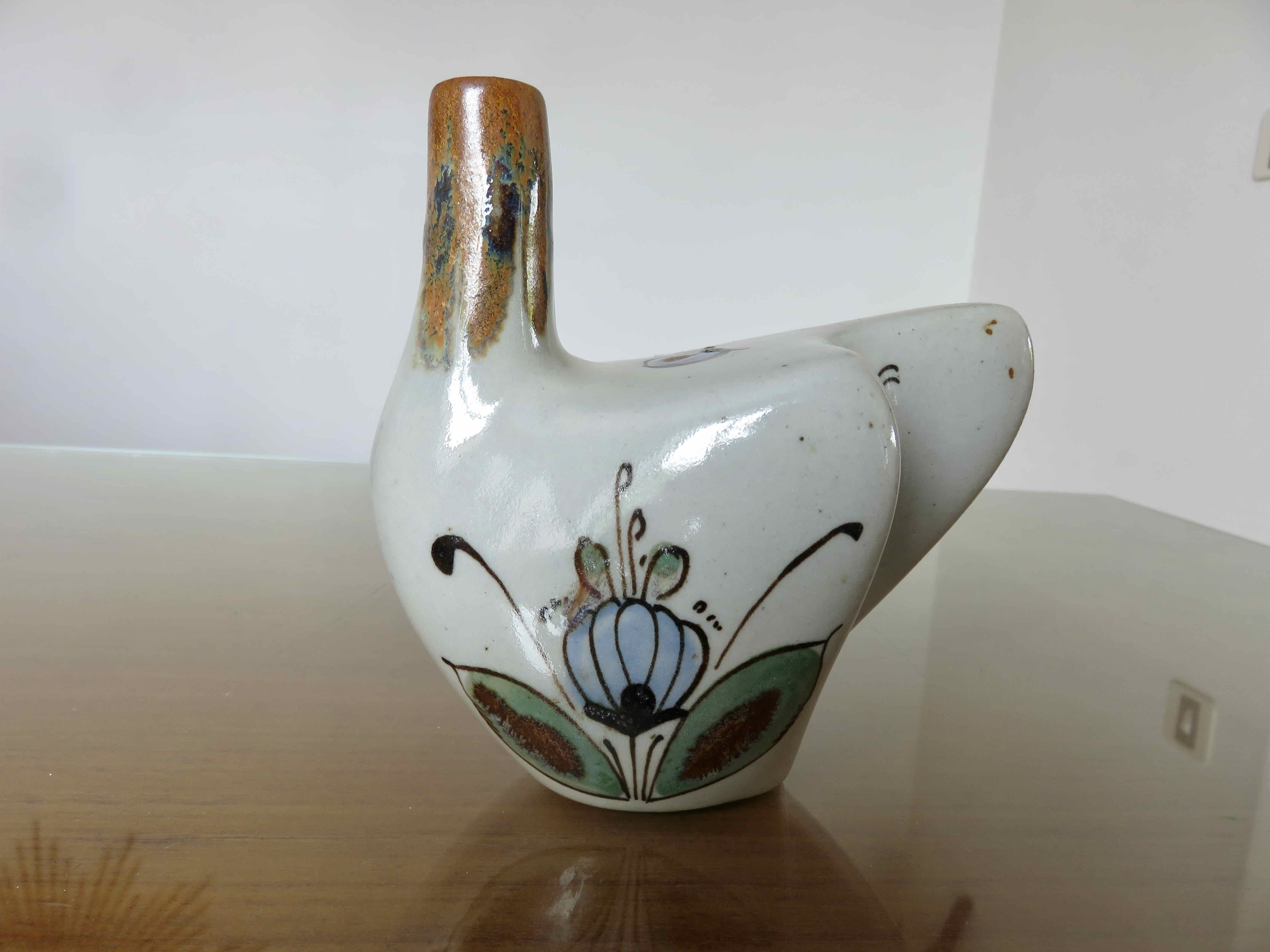 Zoomorphic soliflore " Mexico " ceramic 60s 70s