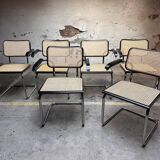 Set de 6 chaises Cesca B64 par Marcel Breuer