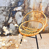 Rattan armchair for children