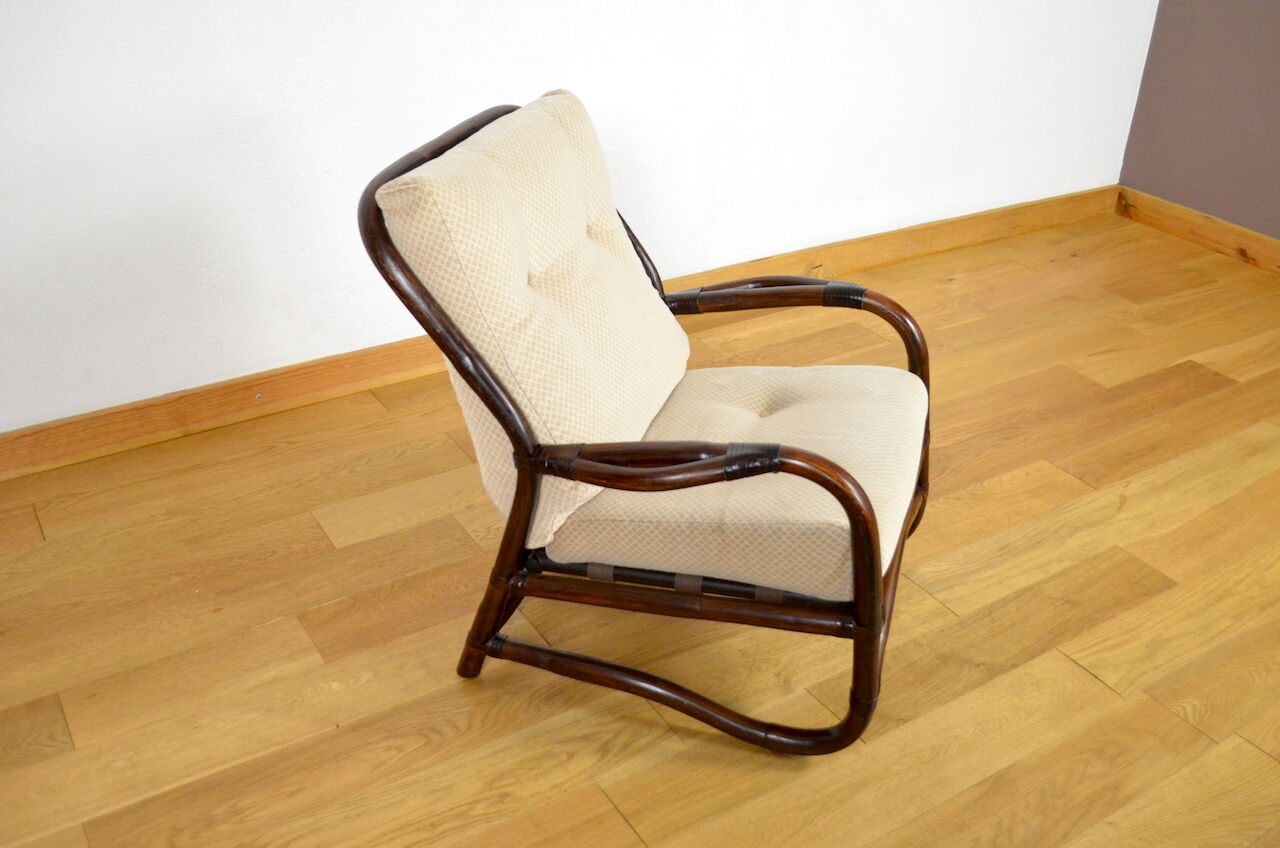 Vintage Bamboo Armchair 1960