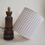 Brown wooden lamp