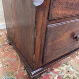 Commode en chêne et placage de noyer style anglais