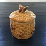 Honey pot with bee decor