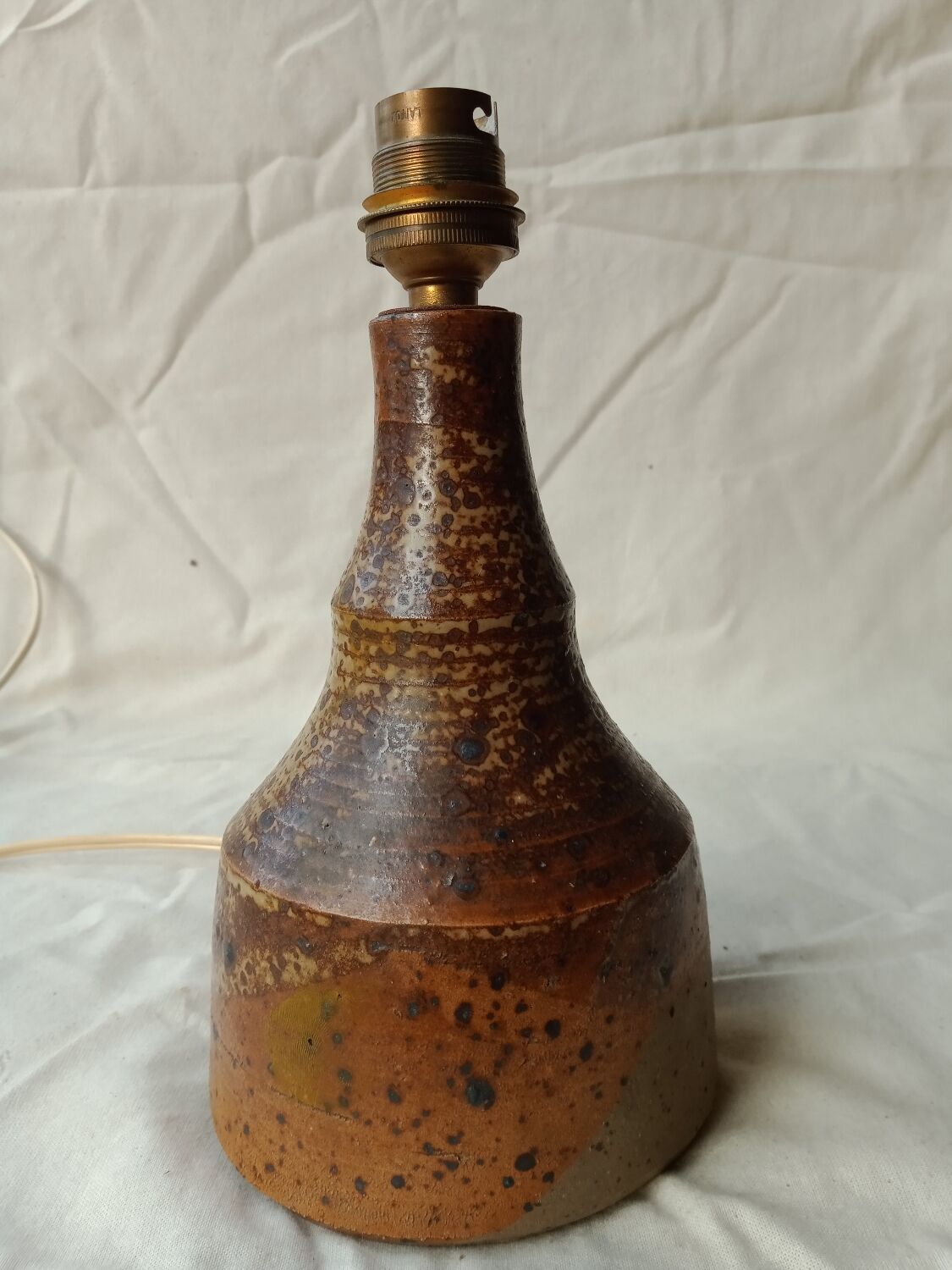 Vintage stoneware lamp base