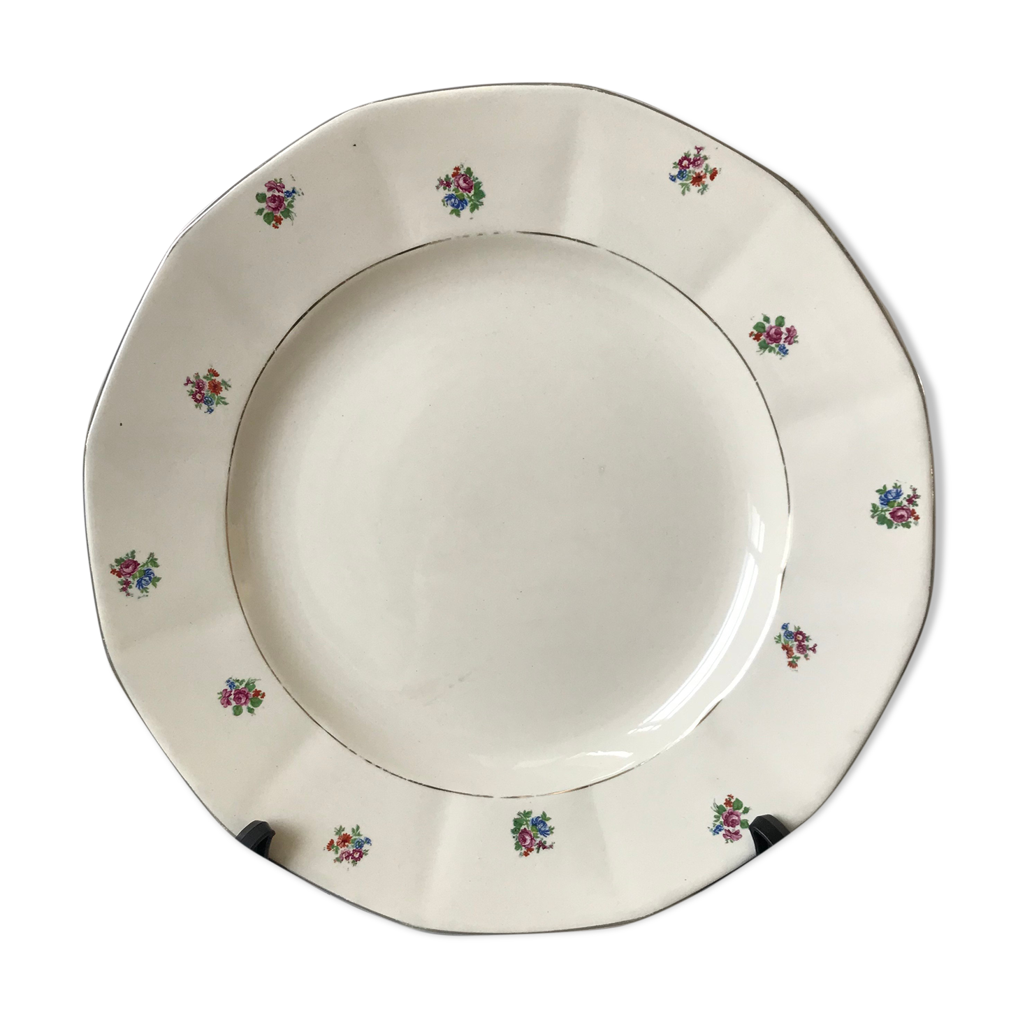 Round dish Digoin Sarreguemines years 40-50