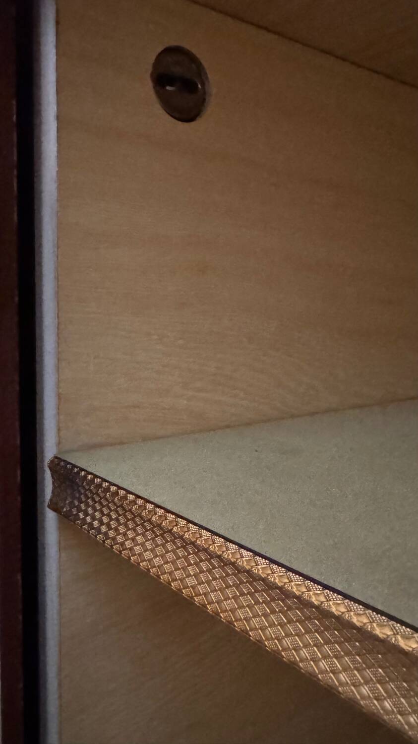 Vintage 4-door mirrored wardrobe