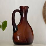 Amber Glass Pitcher