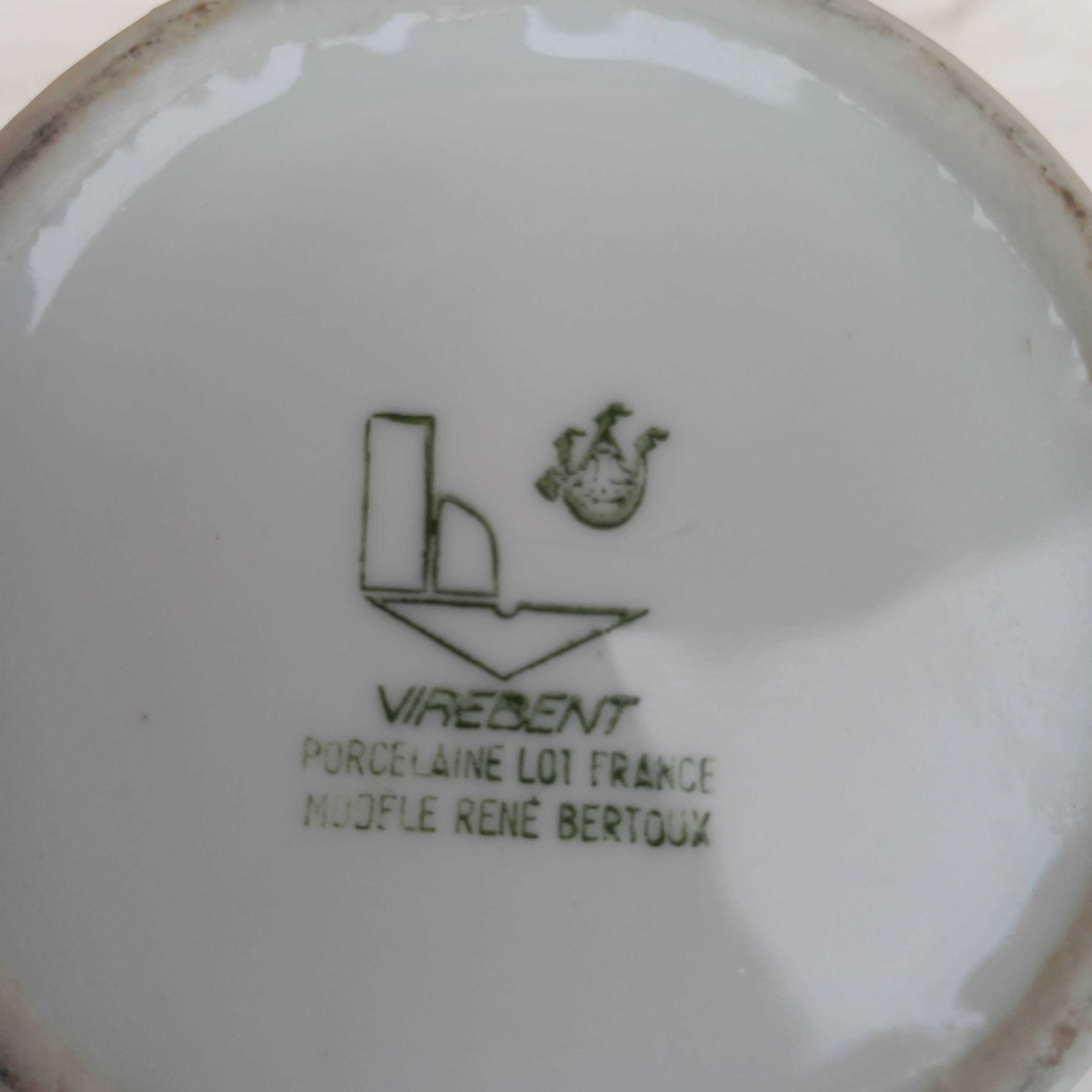 Virebent porcelain vase signed René Bertoux 27 cm