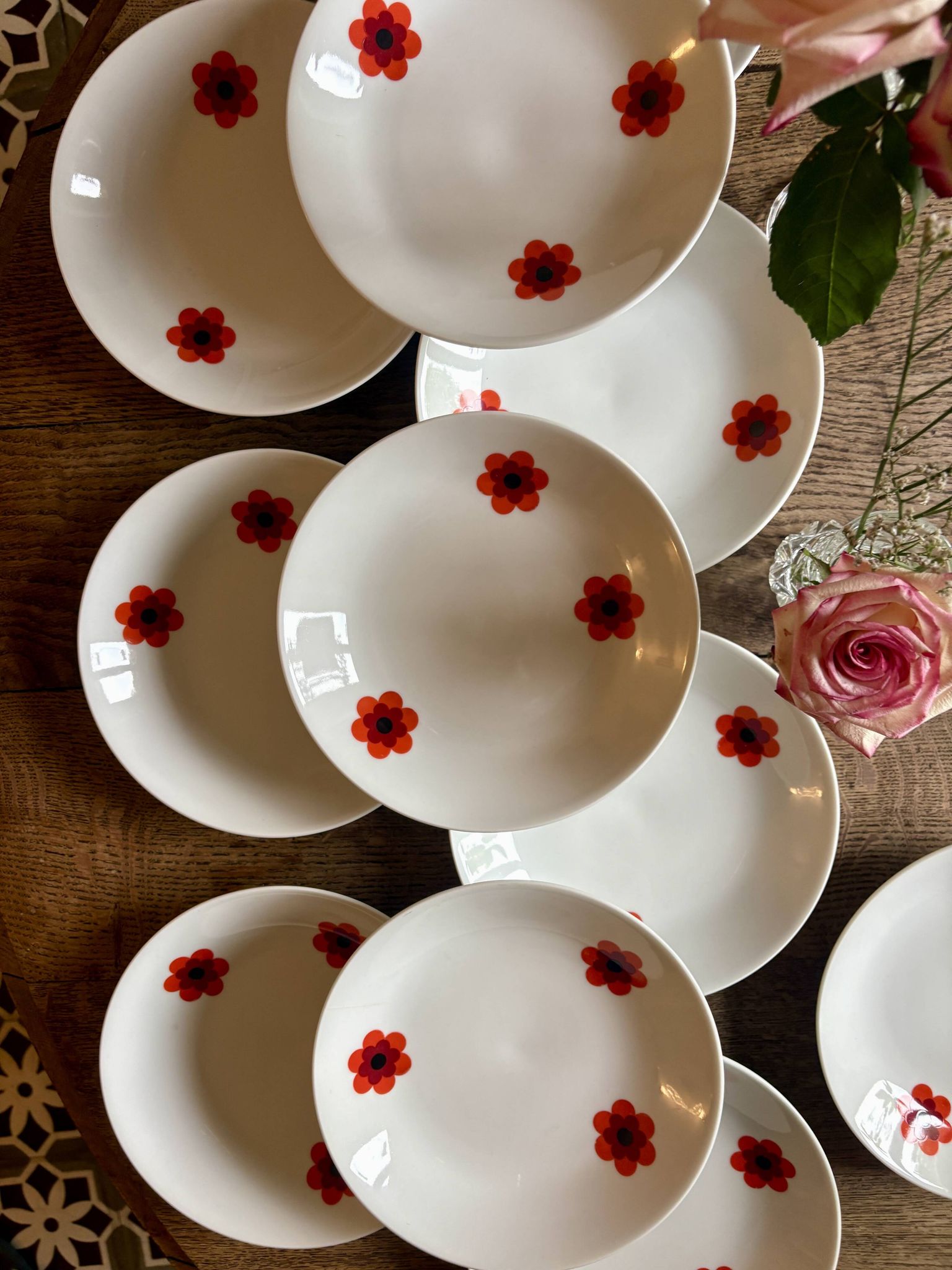 Set of 11 vintage deep plates, Scherzer Bavaria