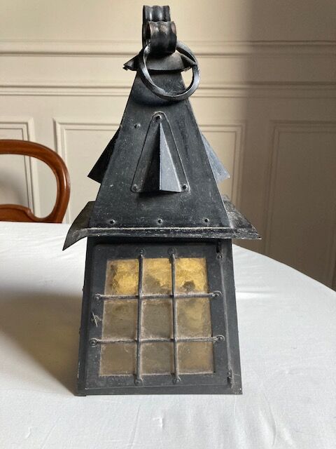 Wrought iron lantern